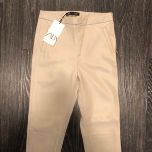 Zara Faux Leather Leggings